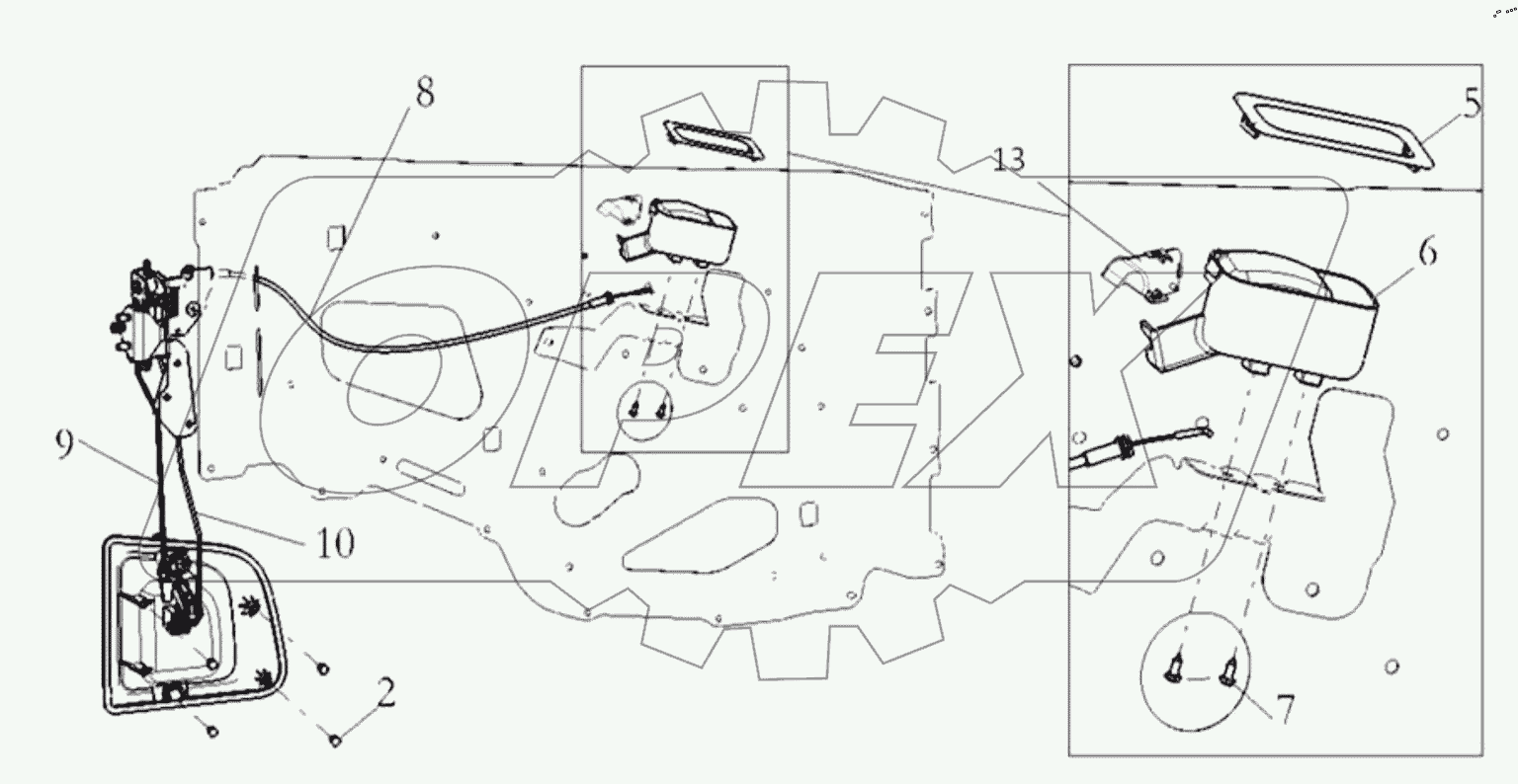  LEFT DOOR LOCK SYSTEM