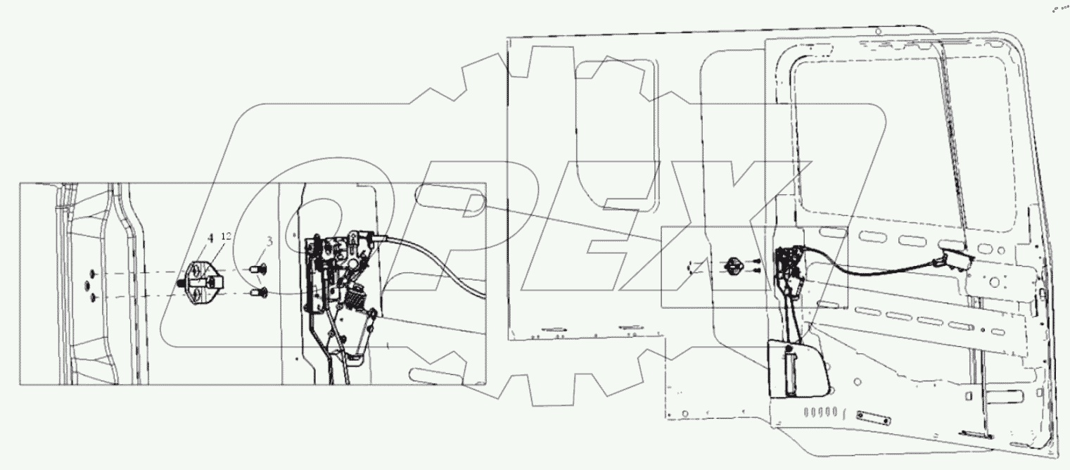  RIGHT DOOR LOCK SYSTEM