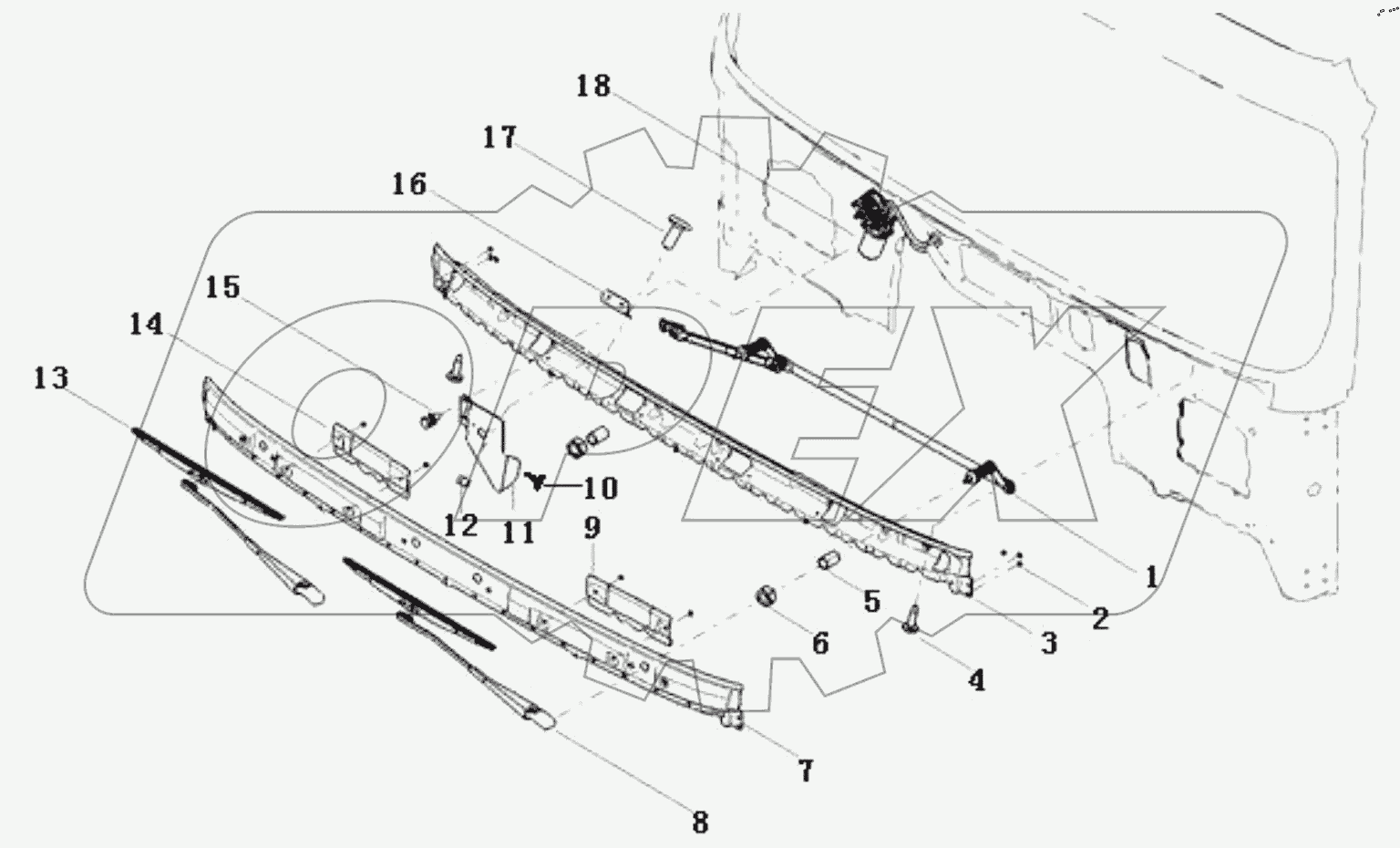  WINDSCREEN RINSE SYSTEM/LEFT