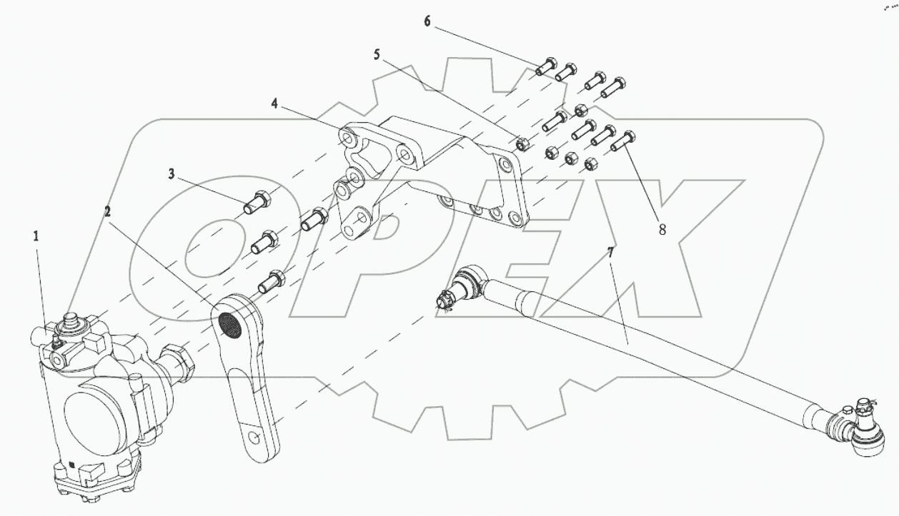  SINGLE SHAFTS STEERING TRANSMISSION DEVICE