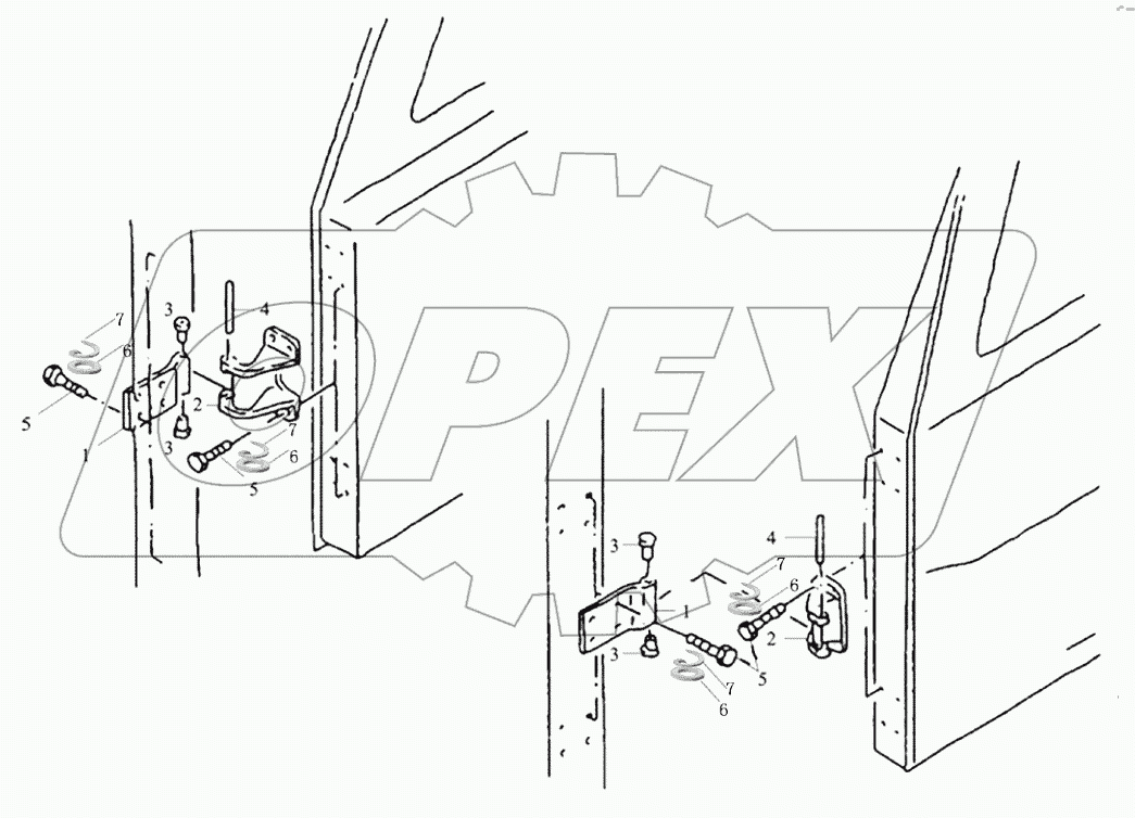  DOOR HINGE LEFT AND RIGHT