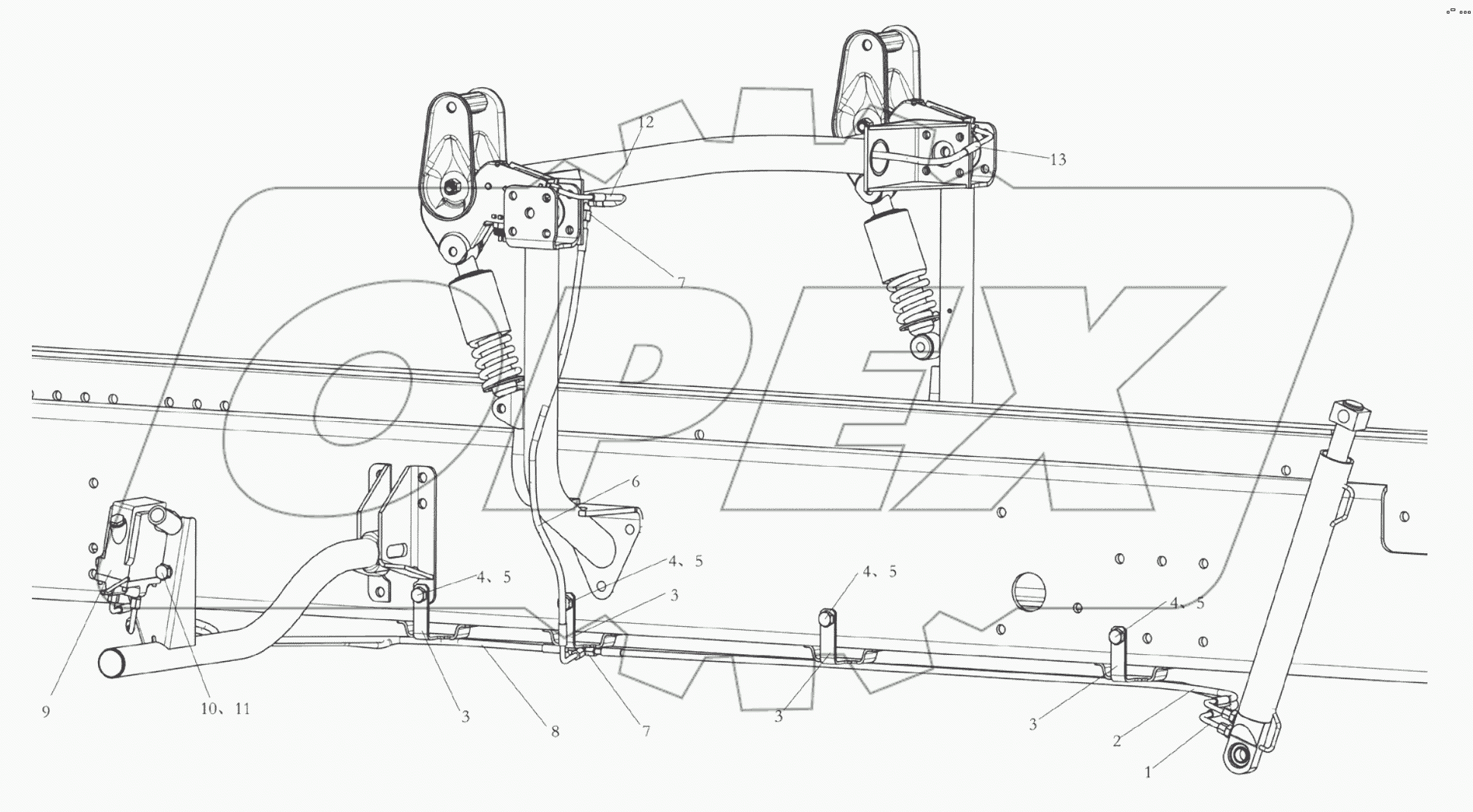  CAB HYDRAULIC FLIP SYSTEM