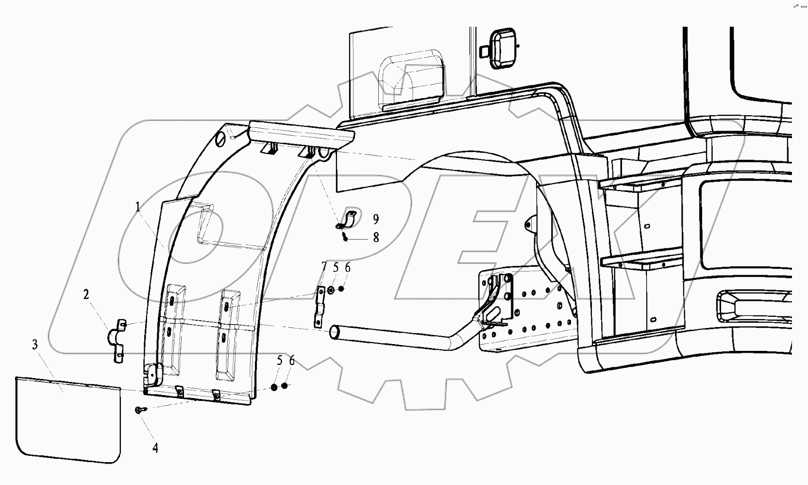  FENDER RIGHT BEHIND CAB