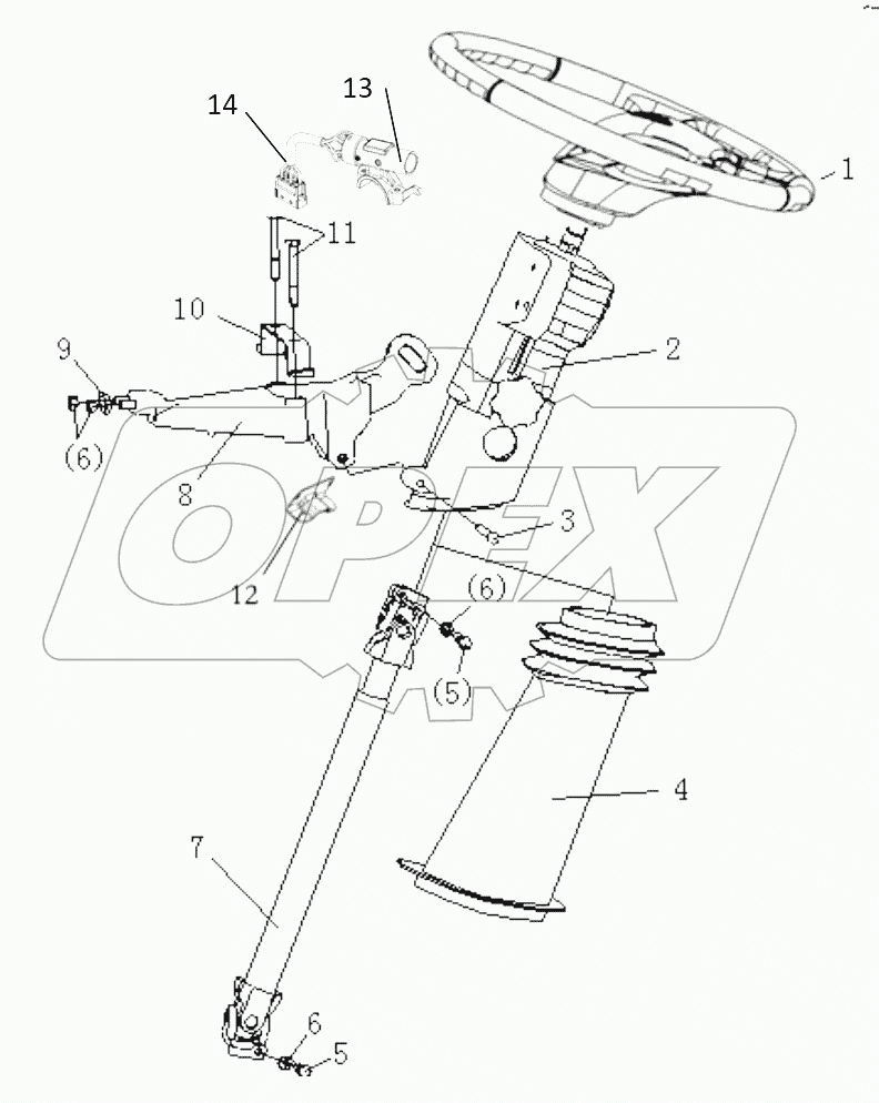  STEERING COLUMN ADJUSTABLE