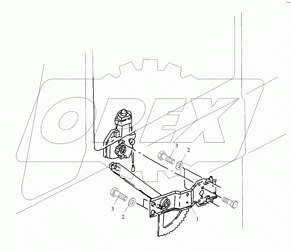  DOOR WINDOW LIFTER LEFT OPERATED