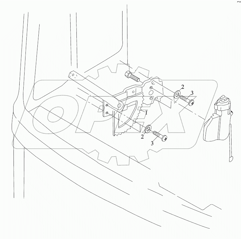  DOOR WINDOW LIFTER RIGHT OPERATED