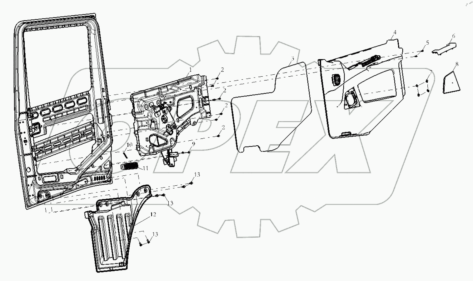  DOOR COVERING RIGHT (ELECTROMOTION)