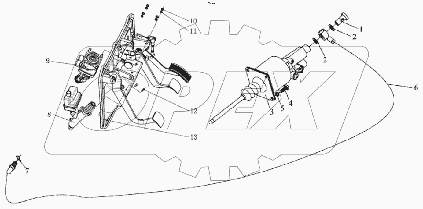  PULL CLUTCH CONTROL DEVICE
