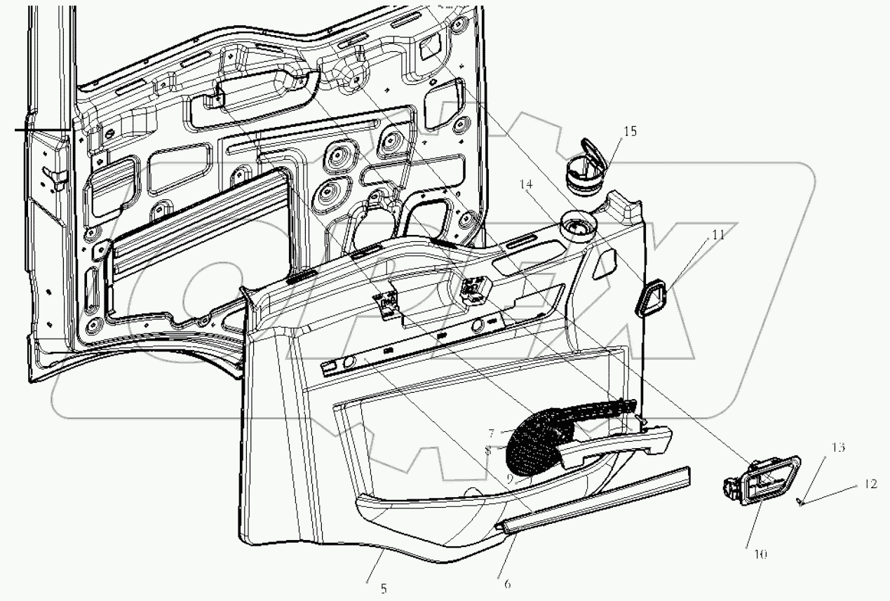  LEFT DOOR INNER PANEL ASSEMBLY