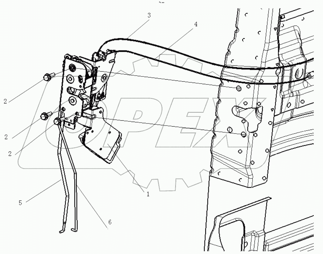  LEFT DOOR LOCK SYSTEM