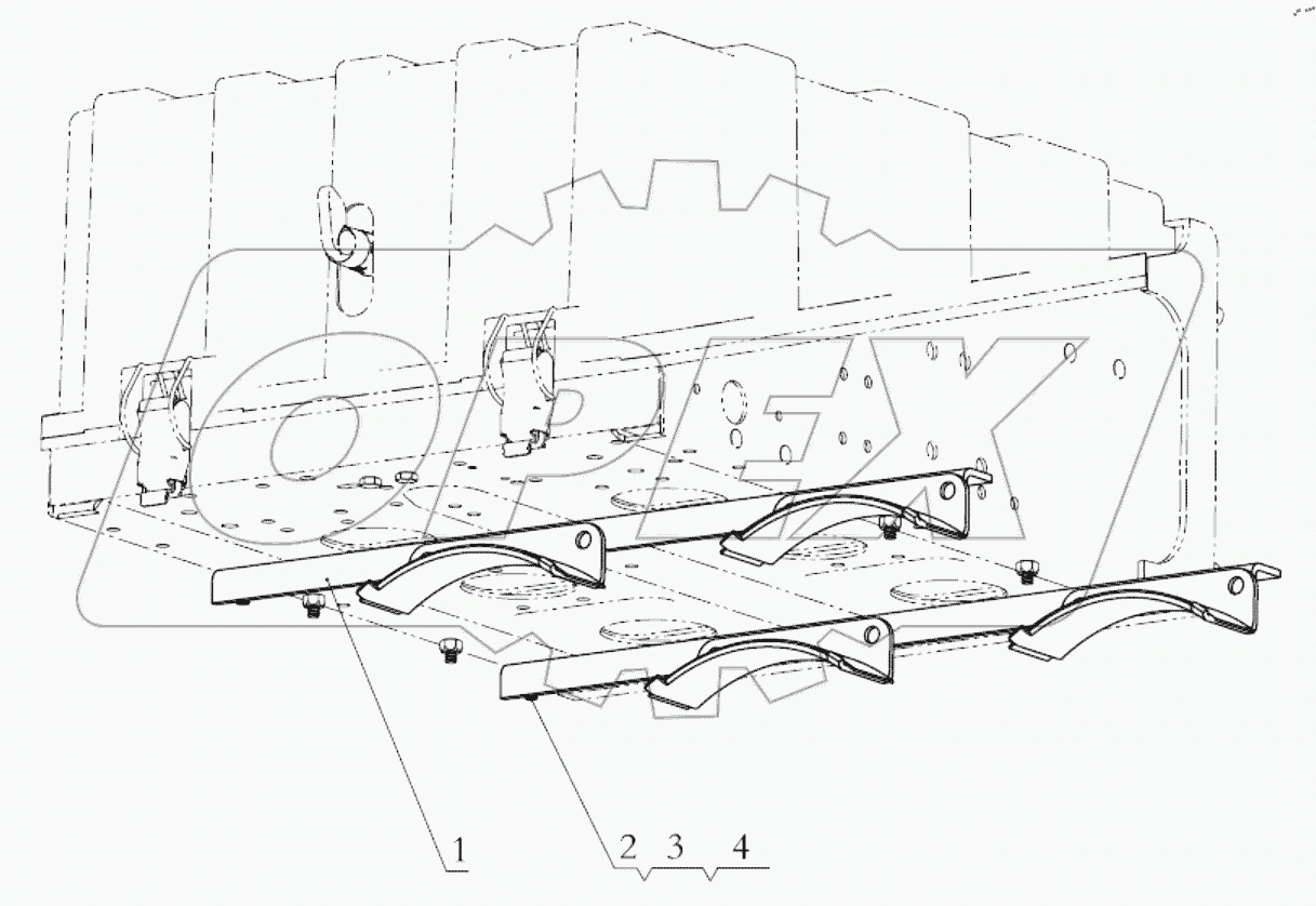  AIR RESERVOIR SUPPORT ASSEMBLY