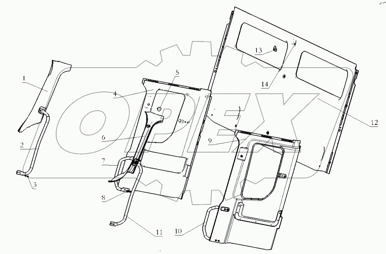  THE INTERIOR TRIM ASSEMBLY