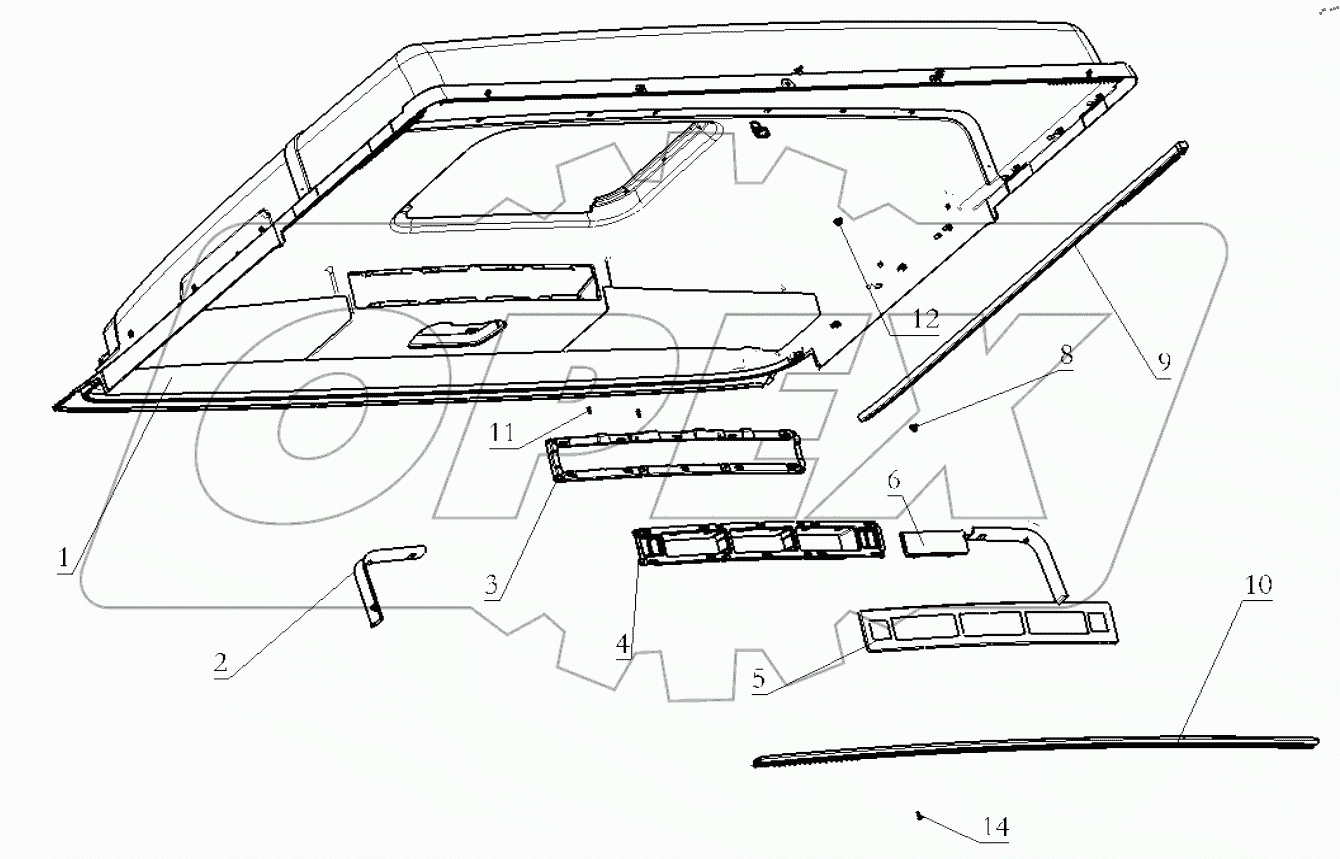  THE INTERIOR TRIM ASSEMBLY