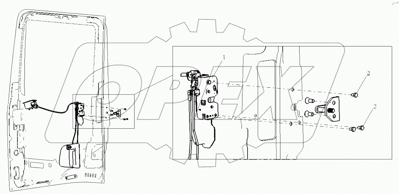  LEFT DOOR LOCK SYSTEM