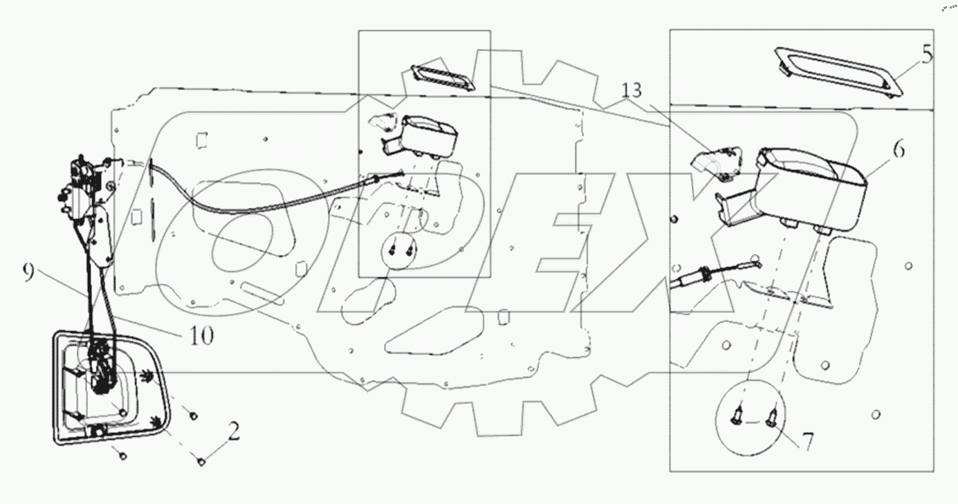  LEFT DOOR LOCK SYSTEM