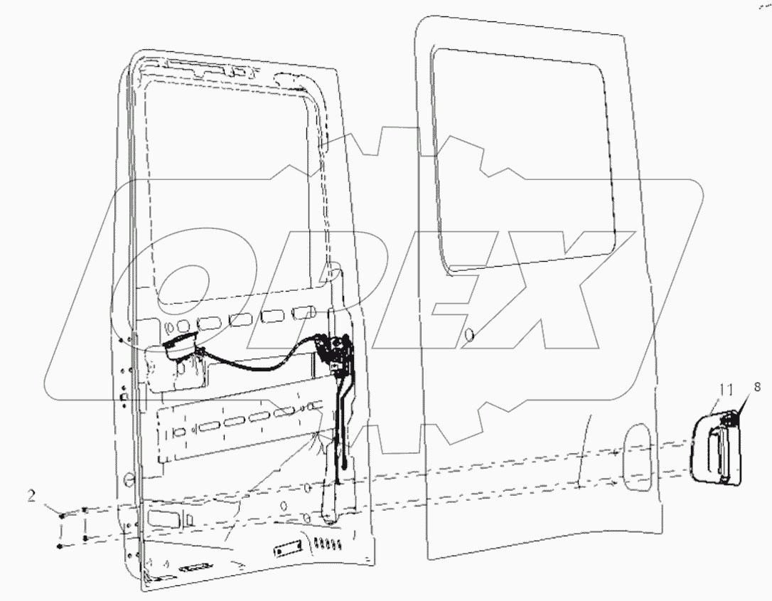 LEFT DOOR LOCK SYSTEM