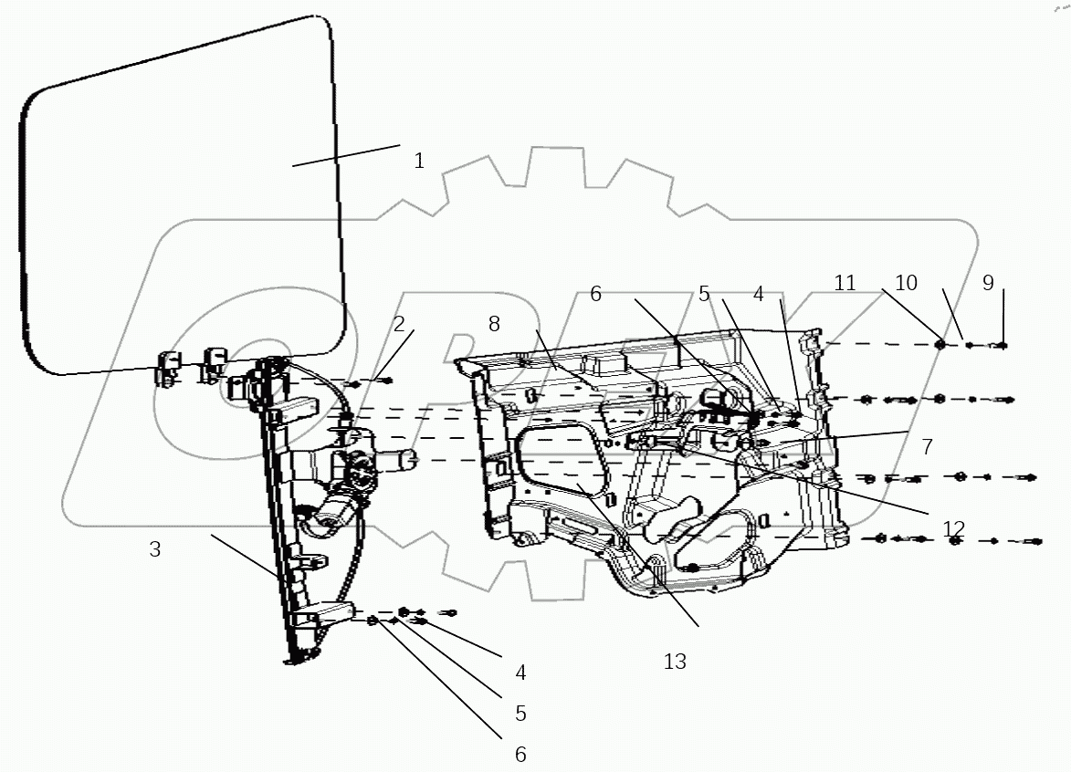 LEFT DOOR WINDOW LIFTER