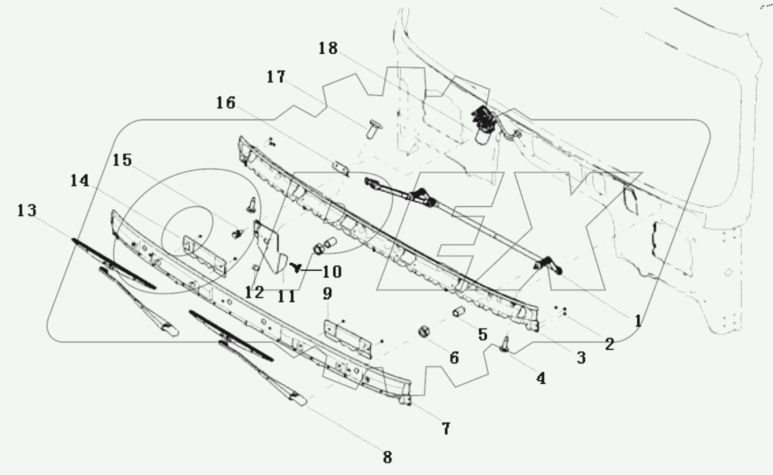 WINDSCREEN RINSE SYSTEM/LEFT