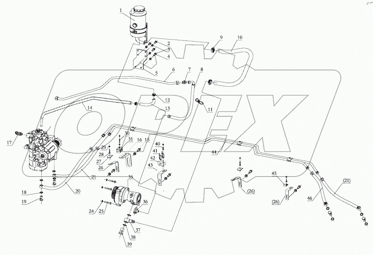  STEERING HYDRAULIC DEVICE