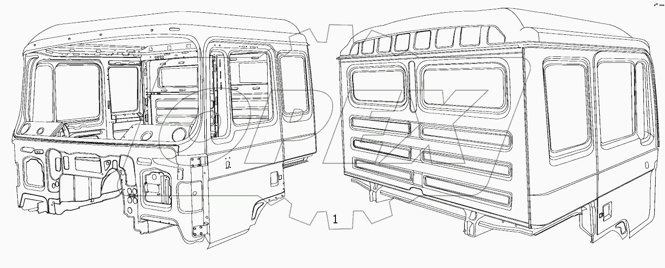  CAB WELDING ASSY F3000D