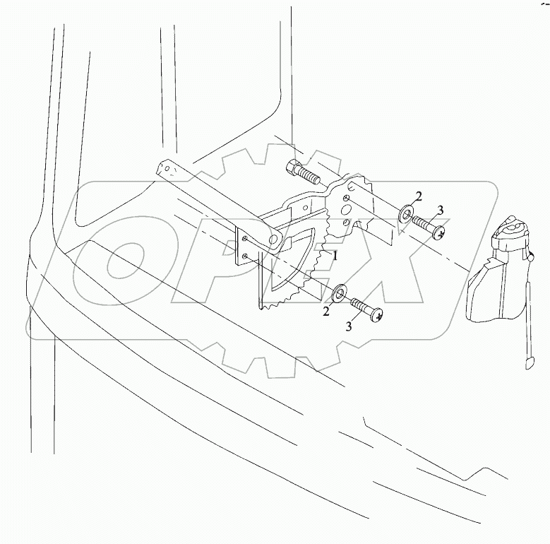  DOOR WINDOW LIFTER RIGHT OPERATED