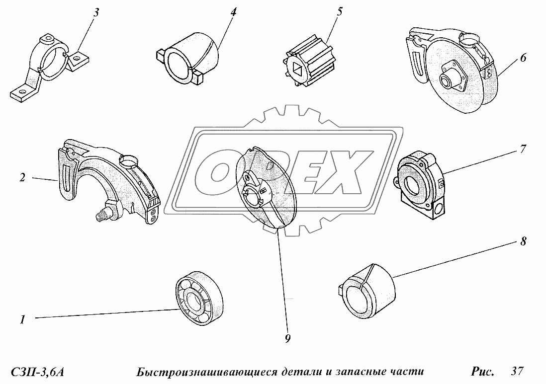 Быстроизнашивающиеся детали и запасные части 1