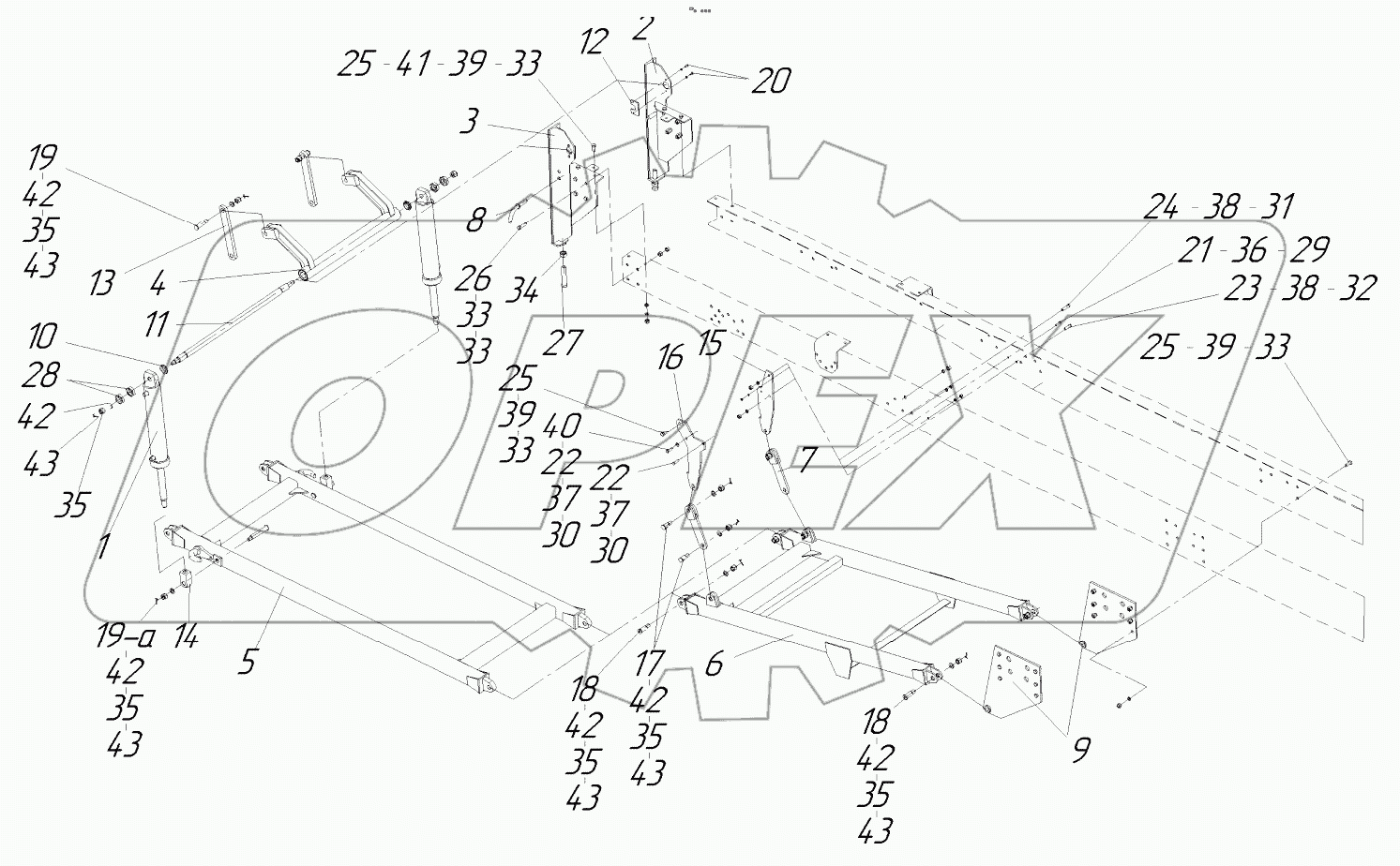  Подвеска рабочего органа
