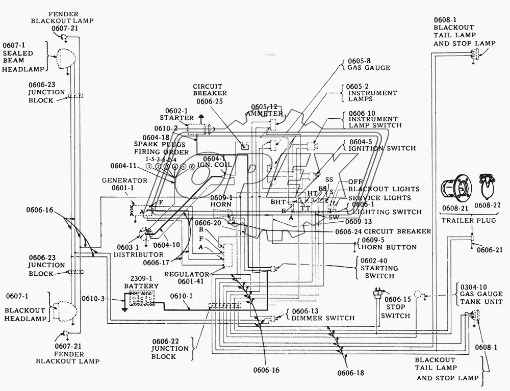 Схема электрооборудования/Electrical Wiring