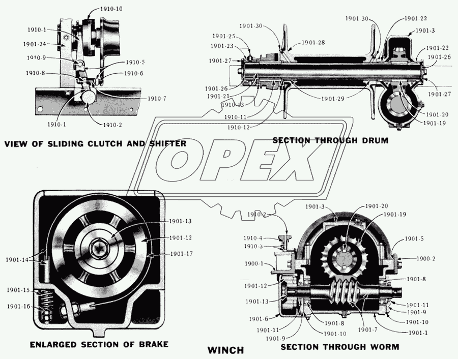 Лебедка в сборе/Winch Assembly