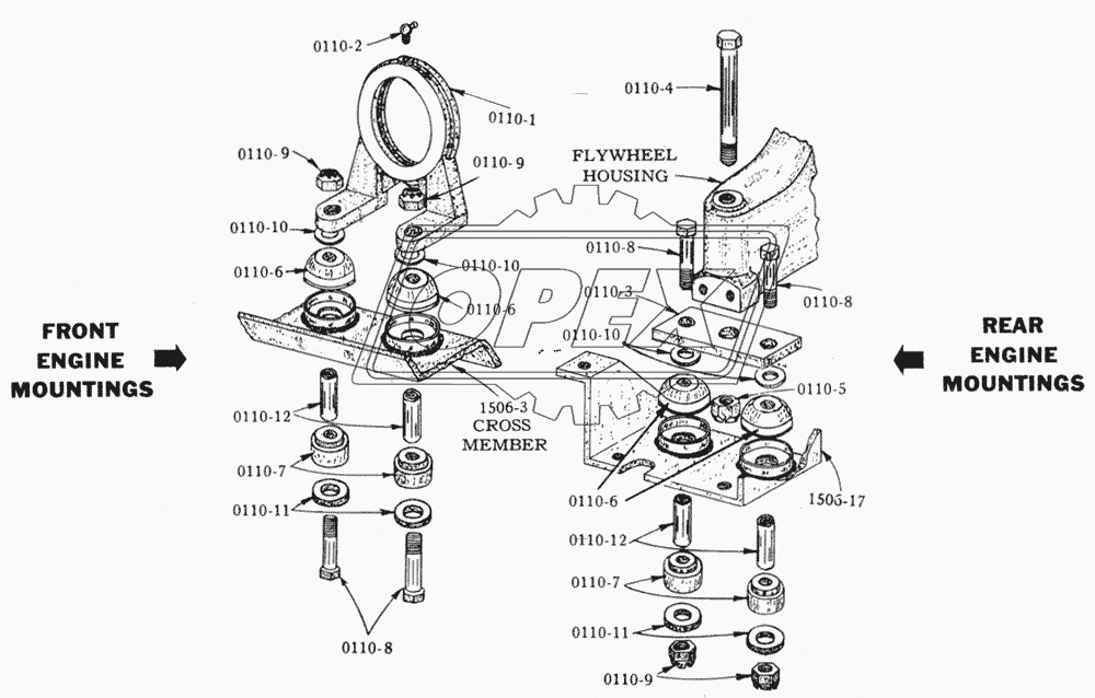 Крепление двигателя/Engine Mountings