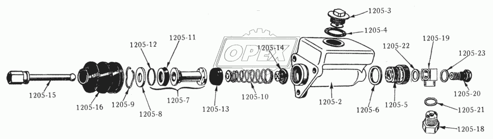 Цилиндр гидравлический основной/Hydraulic Brake Master Cylinder