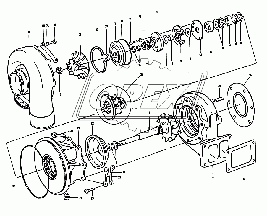 Турбокомпрессор B4C-270K/21