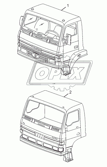 NONSLEEPER CAB (TILT CAB)