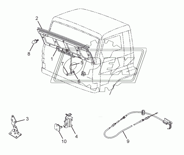 CENTRE FLAP (TILT CAB)