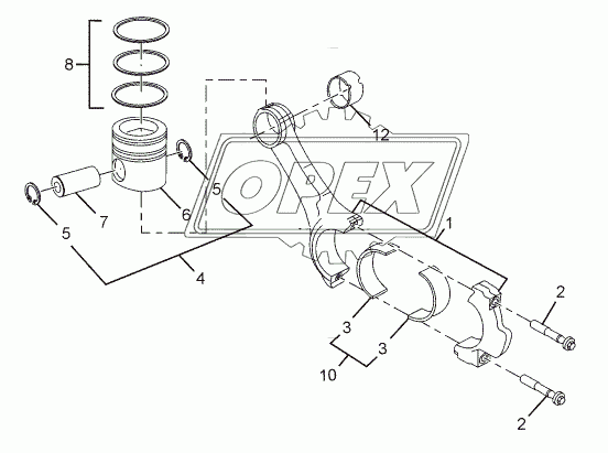 CONNECTING ROD AND PISTON