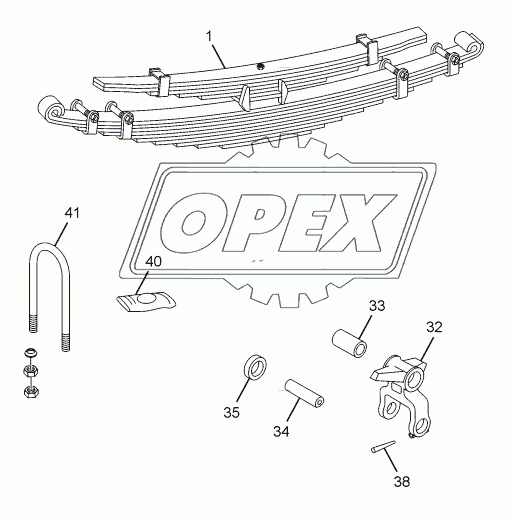 REAR SPRING AND SUSPENSION