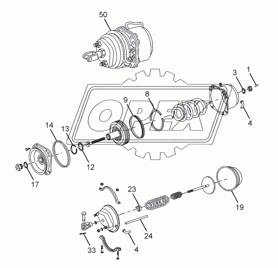 REAR BRAKE ACTUATOR