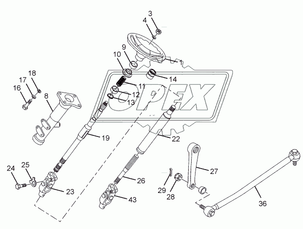STEERING LINKAGE (TILT CAB)