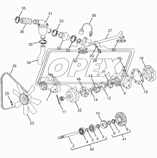 WATER PUMP 357175, 357174