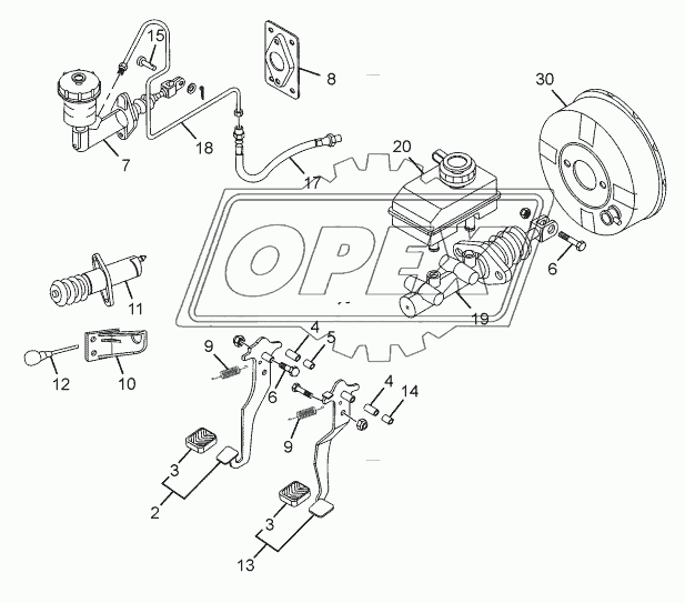 CLUTCH/BRAKE PEDALS