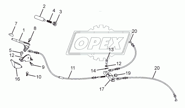 PARKING BRAKE 357175, 357174