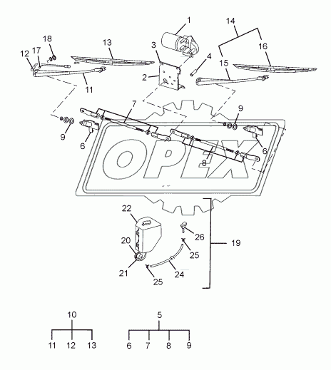 WINDSHIELD WIPING AND WASHING SYSTEM