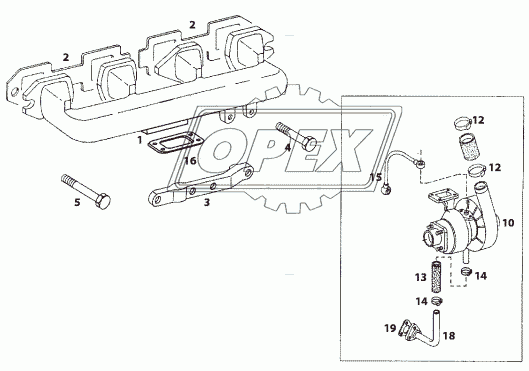 EXHAUST MANIFOLD AND TURBOCHARGER