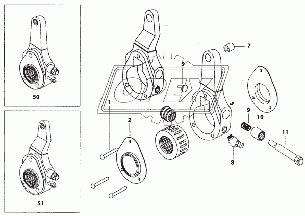 FRONT AND REAR SLACK ADJUSTER