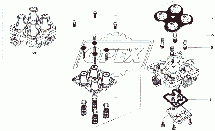 QUADRUPLE SYSTEM PROTECTION VALVE