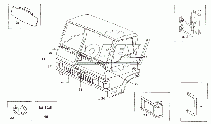 INTERNAL AND EXTERNAL FITMENTS