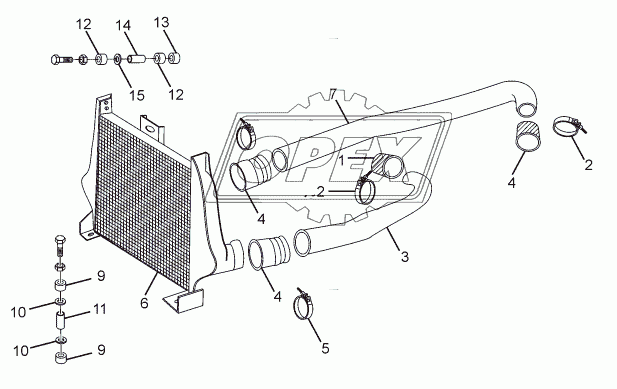 INTERCOOLER AND CONNECTIONS