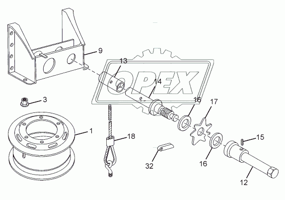 SPARE WHEEL CARRIER