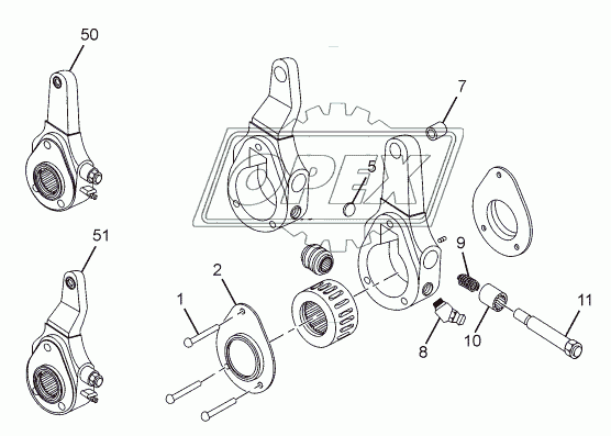 FRONT AND REAR SLACK ADJUSTER