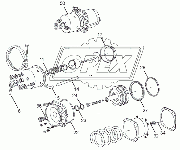 REAR BRAKE ACTUATOR